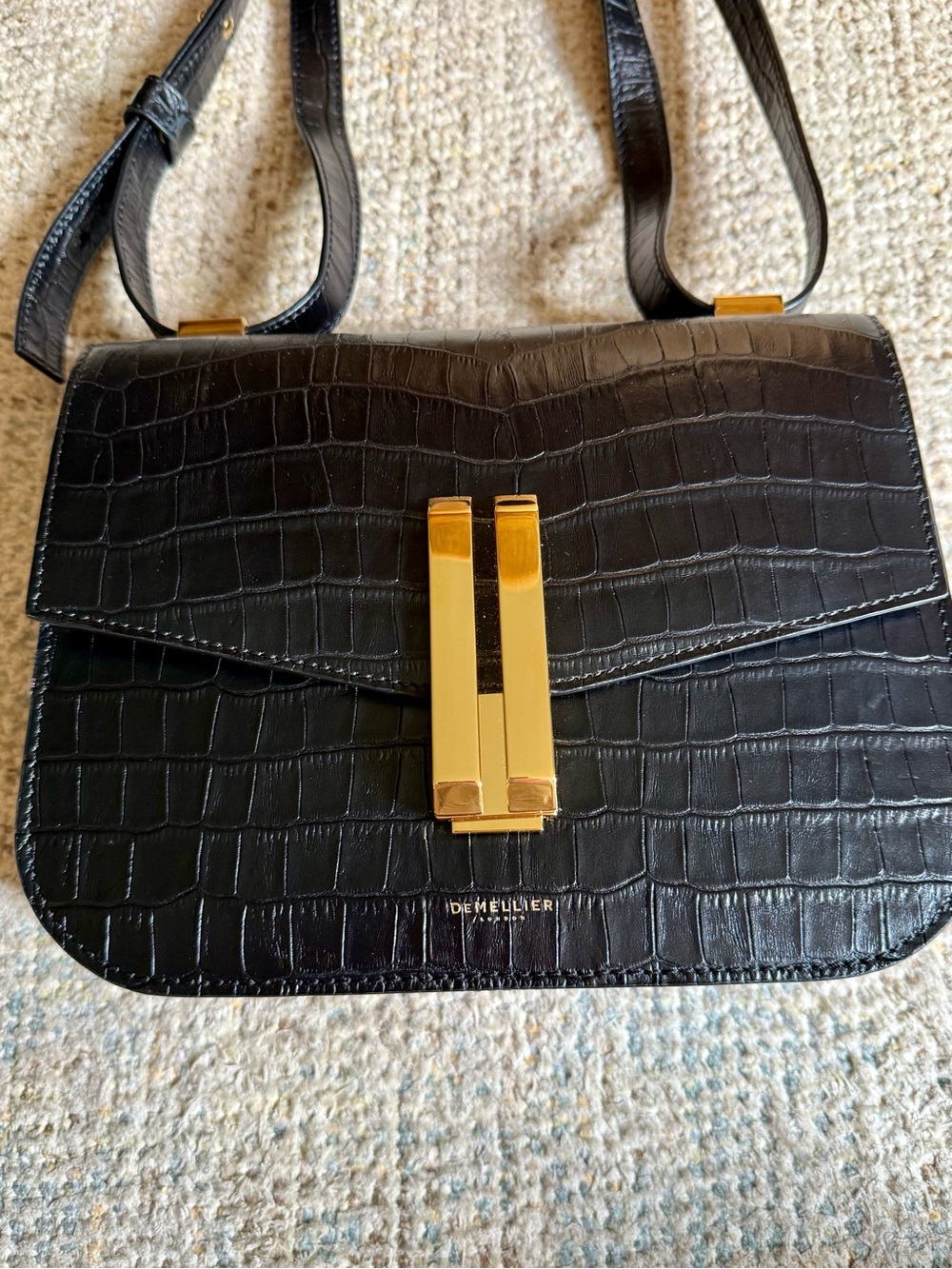 DeMellier Croc Embossed Vancouver bag
